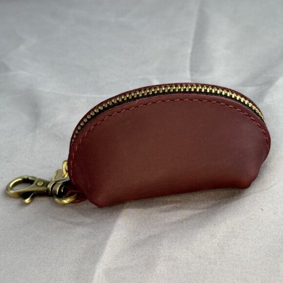 Portland Leather, Taco Keychain, Merlot, EUC - Picture 2 of 8